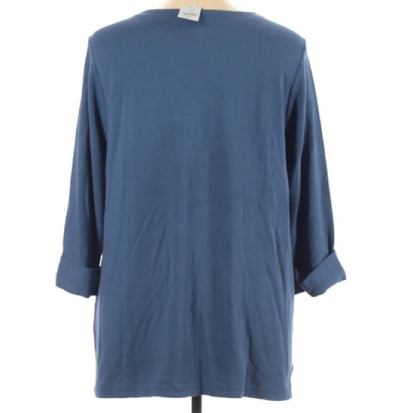 NWT J Jill 3/4 sleeve top in Twilight  size XL - Picture 1 of 5